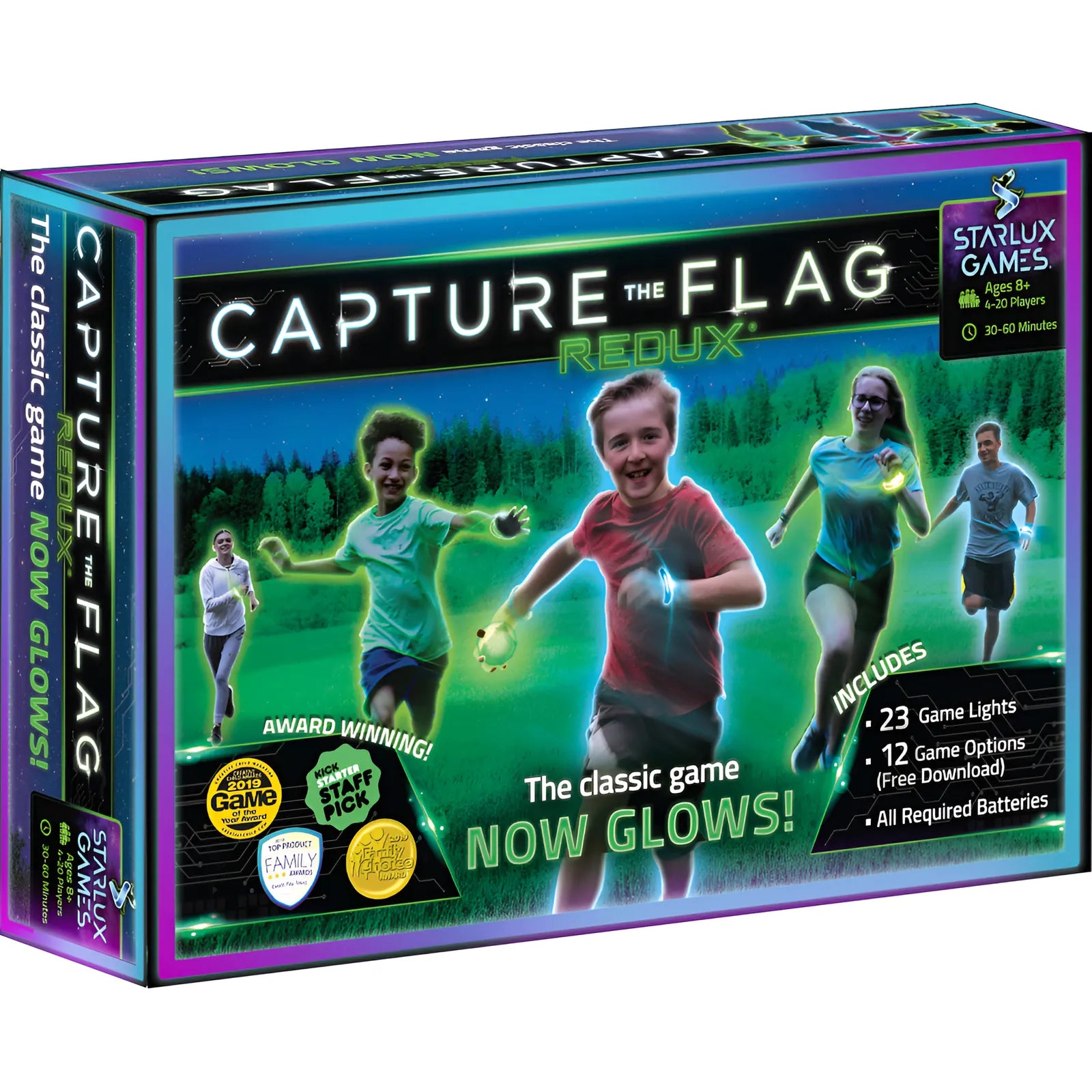 Capture The Flag Redux Juego De Exteriores Que Brilla En La Oscuridad Con 25 Piezas Luminosas, Ideal Para Fiestas, Campamentos Y Trabajo En Equipo