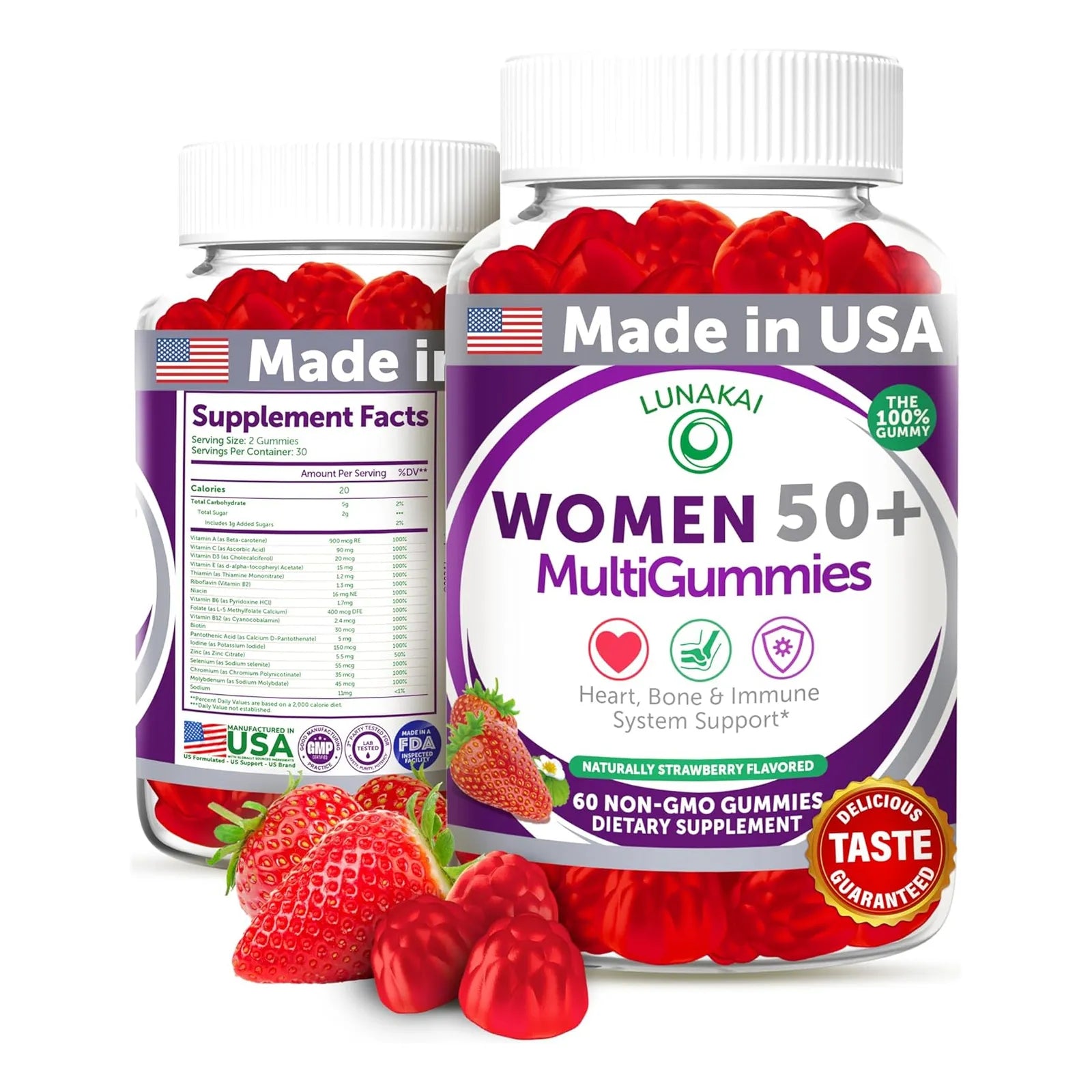 Gomitas Multivitamínicas Mujer 50 Plus 60 Unidades Fórmula Mejorada Sa