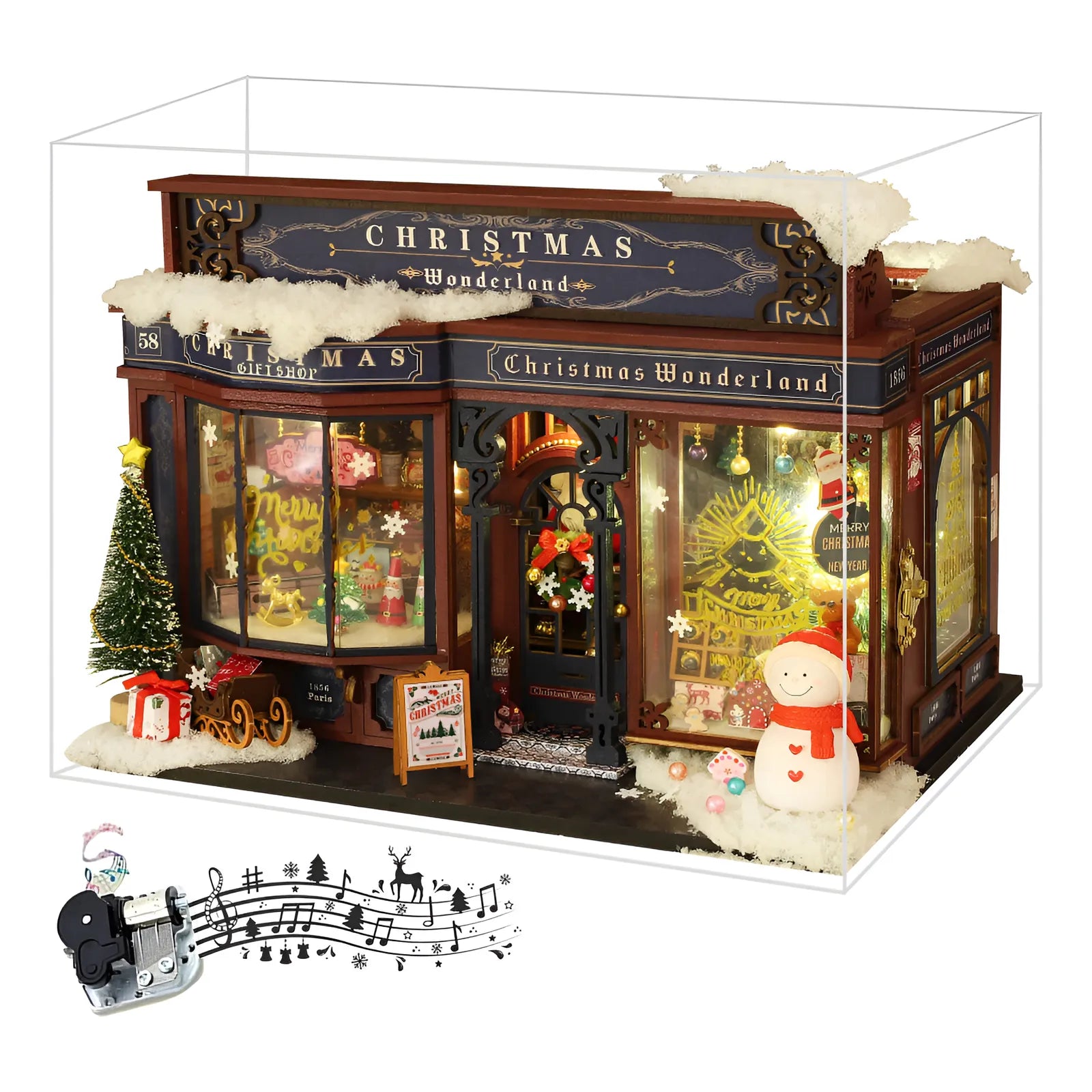 Kit De Casa De Muñecas En Miniatura Con Música, Escala 1:24 | Cuotas