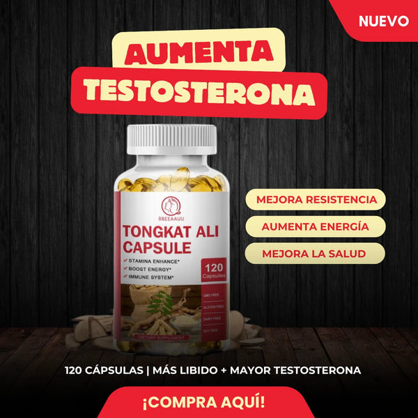 Tongkat Ali 120 Cápsulas Aumenta Energía Vitalidad y Resistencia Física