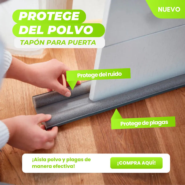 Tapon Puerta Burlete Negro Protege Del Polvo Y Ruido