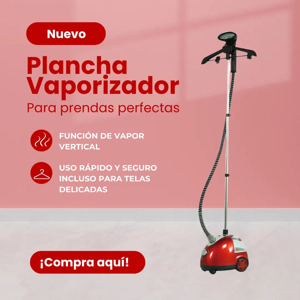 Plancha Vaporizador Sokany Sk-4002 Roja Fácil y Segura Para Prendas Perfectas
