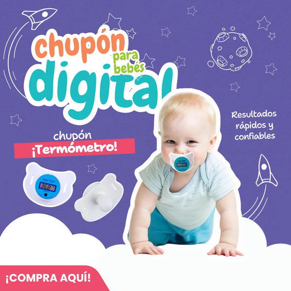 Termómetro Digital Para Bebe De Chupón Resultados Rápidos Y Confiables