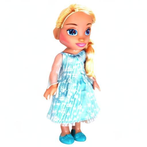 Muñeca Frozen Elsa 14 Pulgadas Vestido Brillante Juguete Para Niños Pequeños - Imagen 7