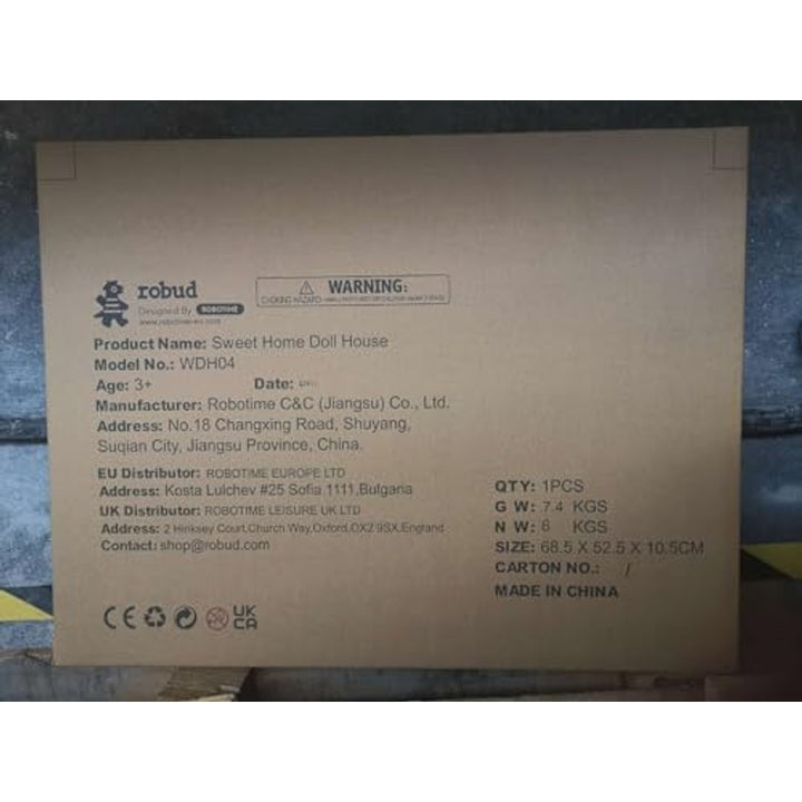 Casa De Muñecas De Madera Robud Dream Con 24 Accesorios Y Elevador Para Niños - Imagen 10