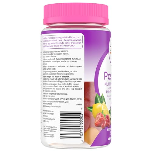 Gomitas Multivitamínicas Posnatales Dha Bayas Y Limón 60 Unidades - Imagen 10