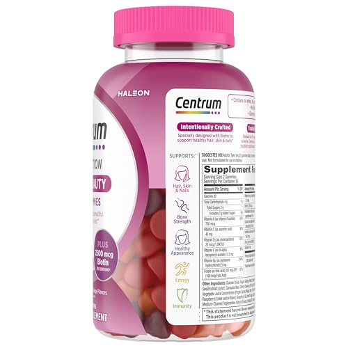 Suplemento Multivitamínico Centrum MultiGummies Multi+ Beauty - 100 Gomitas - Imagen 15