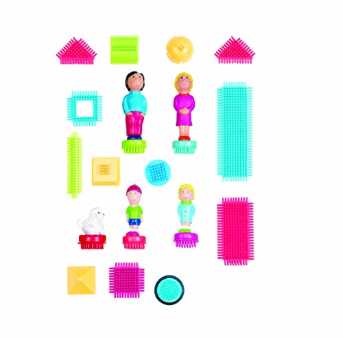 Juguete Bloques de Construcción 80 Piezas Bristle Blocks para Niños Desarrollo Creativo - Imagen 9