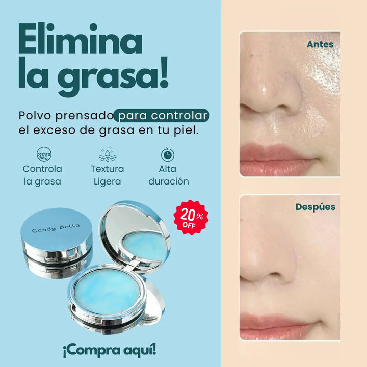 Candy Bella Polvo Prensado Control de Grasa Acabado Mate para Piel Sin – almacenspeedway