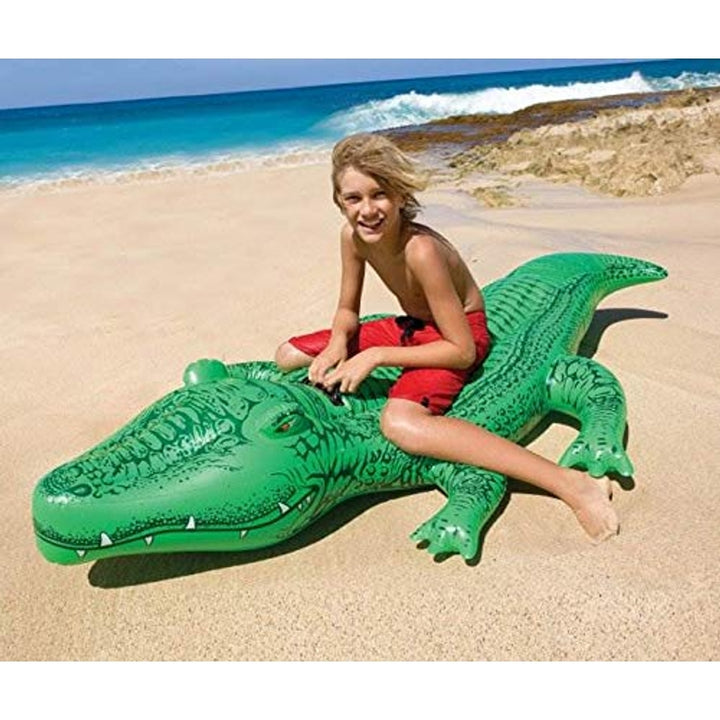 Intex Gator Ride-on Gigante Inflable Cocodrilo 80x45 Para Niños Diversión en Agua - Imagen 2