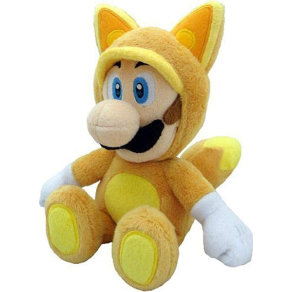 Peluche Super Mario Luigi Kitsune Fox 23 Cm Amarillo Edición Limitada Oficial - Imagen 1