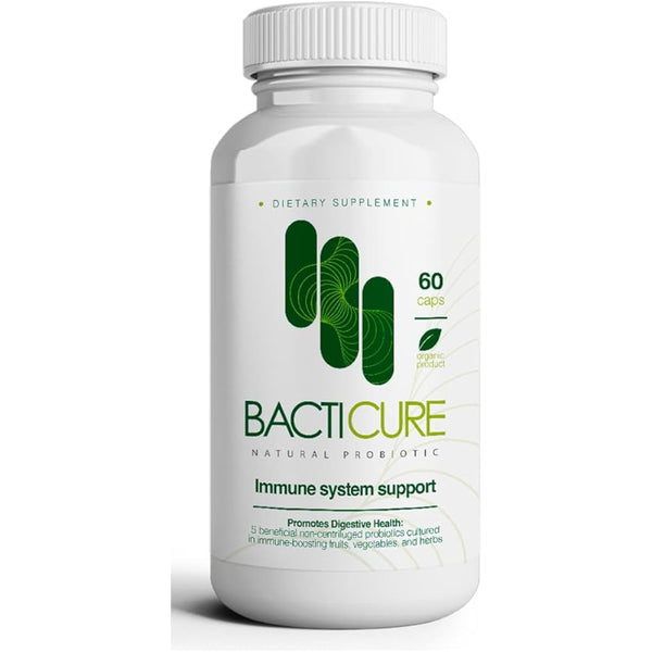 Bacticure Probiotico Natural 60 Capsulas Mejora Digestiva Envio Gratis