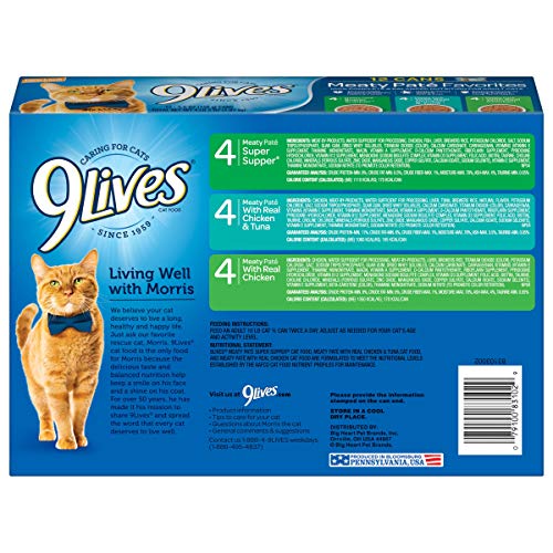 9Lives Pack Variado de Alimento Húmedo para Gatos - Sabores de Pollo y Pescado, Nutrición Completa y Deliciosa - Imagen 3