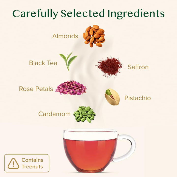 Vahdam Blooming Rose Tea Té Negro con Rosa y Especias 200 Gramos Envío Gratis - Imagen 4