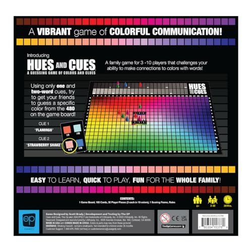 Hues And Cues Juego De Mesa Familiar Para Adivinar Colores Con 480 Tonos Vibrantes - Imagen 11