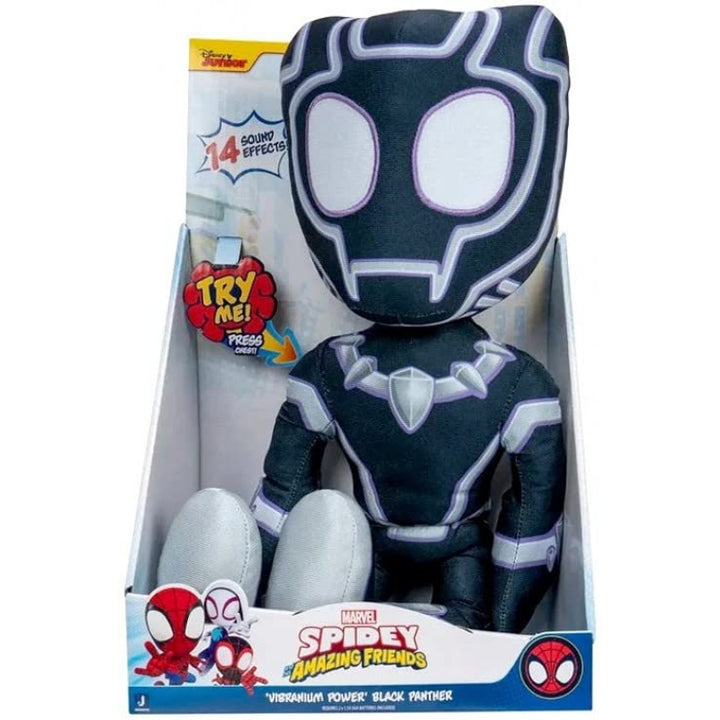 Peluche Pantera Negra Vibranium Power Parlante 40 Cm Con Sonidos - Imagen 1