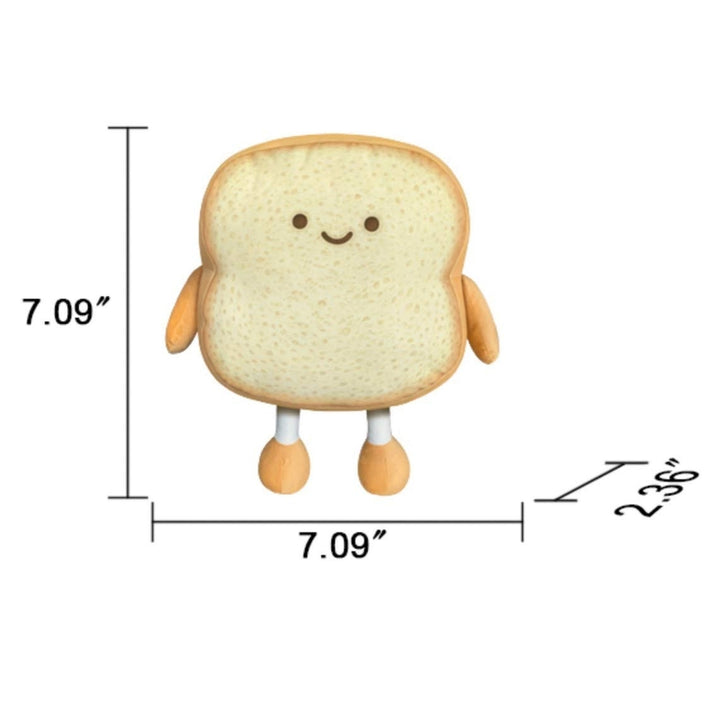 Almohada De Peluche Dorada Pan Tostado Divertida Para Sofá y Decoración - Imagen 3