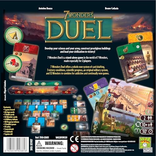 Juego De Mesa 7 Wonders Duelo Estrategia Y Diversión En 30 Minutos - Imagen 4