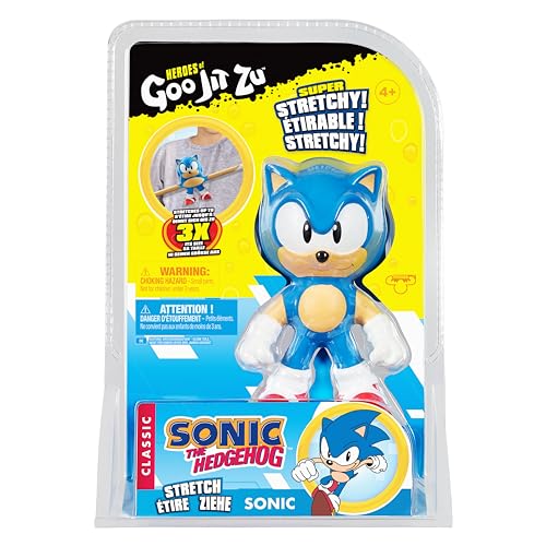 Figura Sonic De Goma Heroes Goo Jit Zu Juguete Interactivo Flexible Para Estirar y Apretar - Imagen 2
