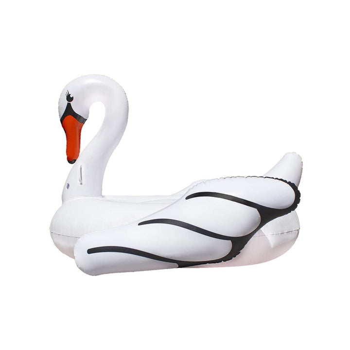 Flotador Jumbo Swan Rider Poolmaster Cisne Blanco Extra Grande para Piscina - Imagen 1