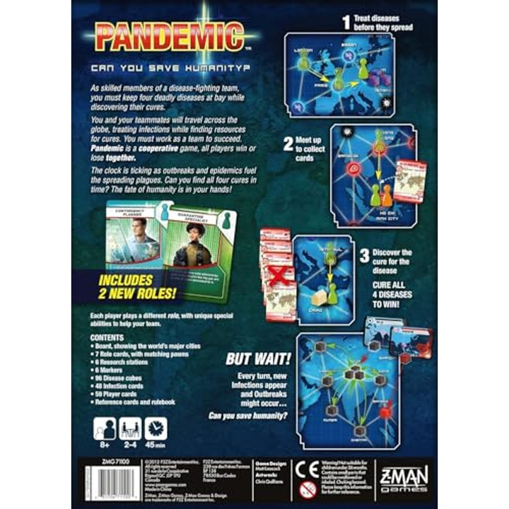 Pandémico Juego De Mesa Cooperativo Estrategia Diversión Para Familia Y Amigos - Imagen 3