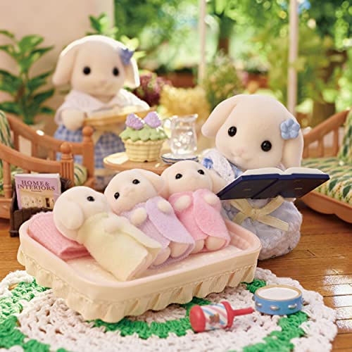 Flora Rabbit Family Calico Critters Juego 5 Figuras para Niños Estimula Creatividad - Imagen 10