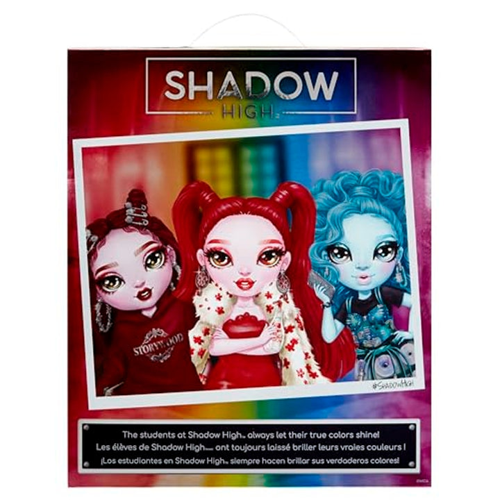 Rainbow High Shadow High Rosie Muñeca de Moda Roja con Pelo Extra Largo y Accesorios Creativos - Imagen 6