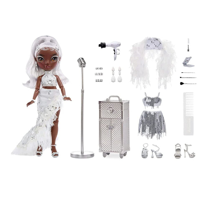 Muñeca Rainbow High Ayesha Sterling Con 2 Trajes De Diseñador Y Accesorios - Imagen 5