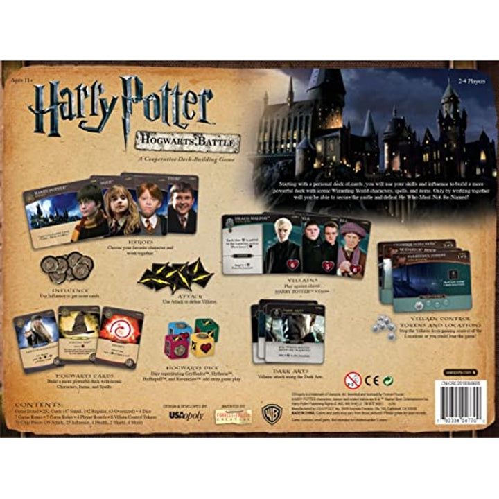 Harry Potter Hogwarts Battle Juego De Cartas Cooperativo Usaopoly - Imagen 3