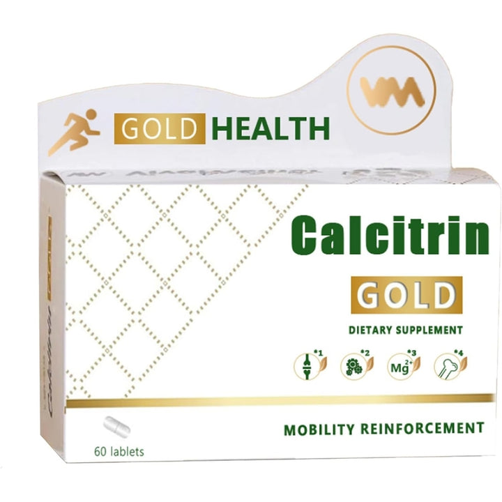 Calcitrin Gold Tabletas 60 Unidades Suplemento Para Movilidad Y Salud ...