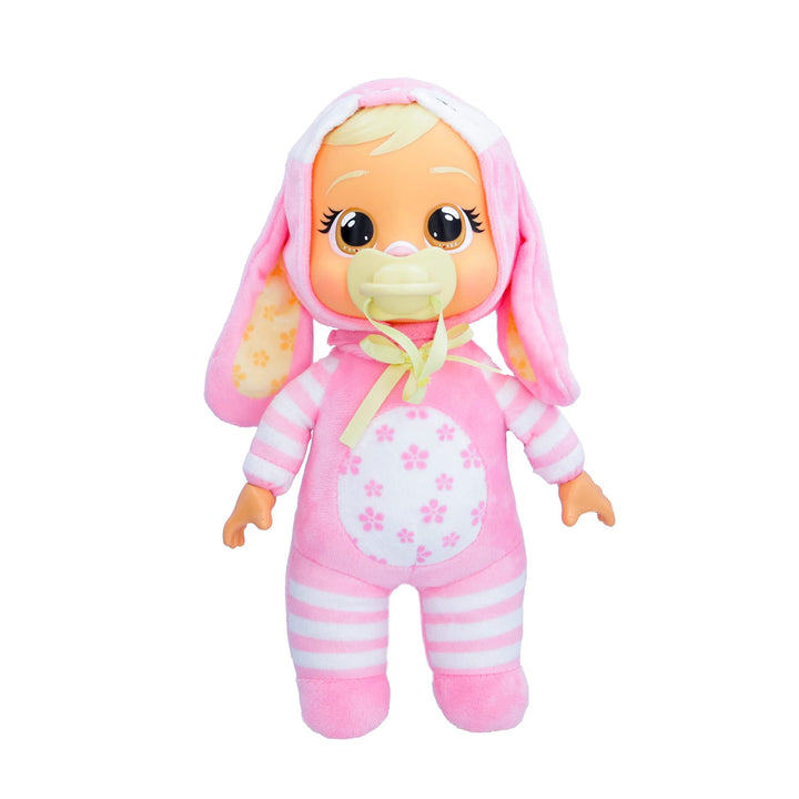 Muñeca Tiny Cuddles Lola 9 Pulgadas Lágrimas Reales Pijama Conejo Rosa - Imagen 1