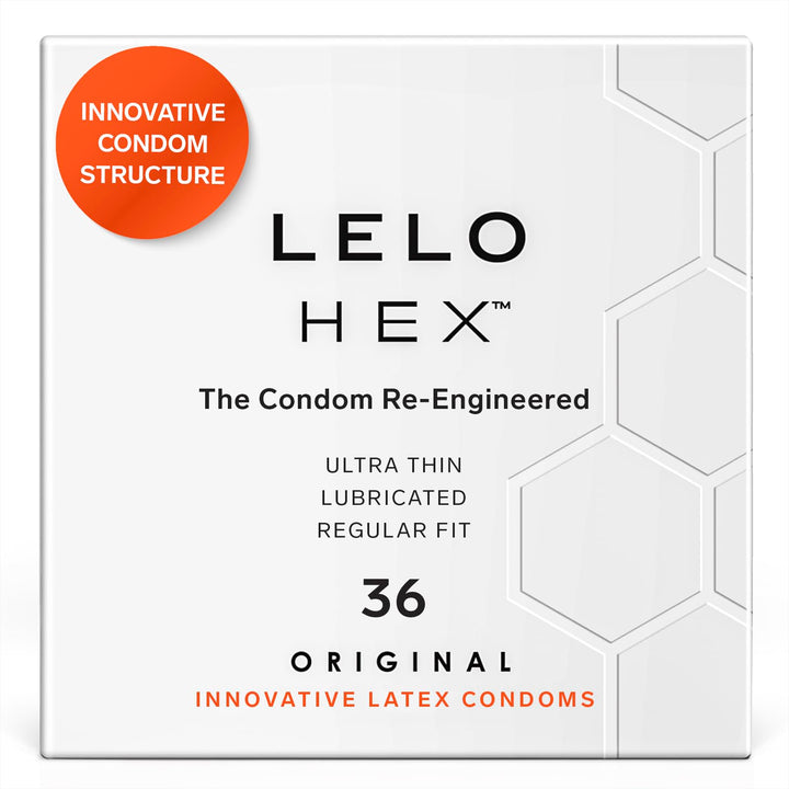 Condones Lelo Hex Original De Lujo Hexagonal X 36 Unidades - Imagen 1