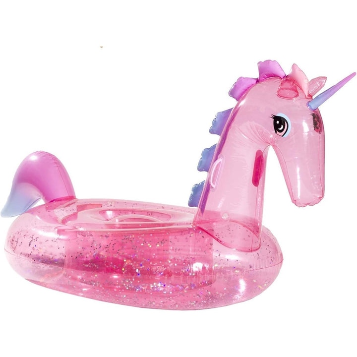 Flotador De Piscina De Unicornio Con Purpurina Inflable Funboy 95 Pulgadas - Imagen 1