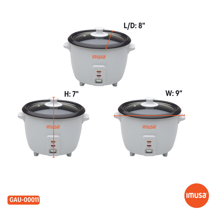 Arrocera Electrica Imusa Usa Gau00011 Coco Hasta 6 Tazas Mejora Coccion - Imagen 2