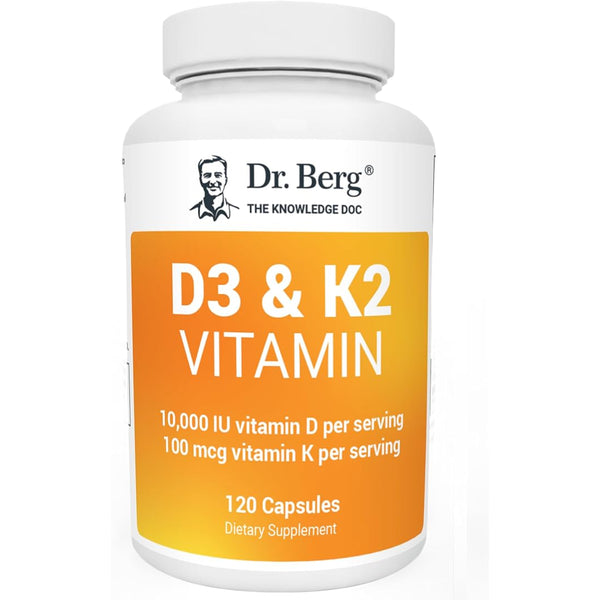 Vitamina D3 K2 Con Aceite Mct 10000 Ui Dr Bergs 120 Cap