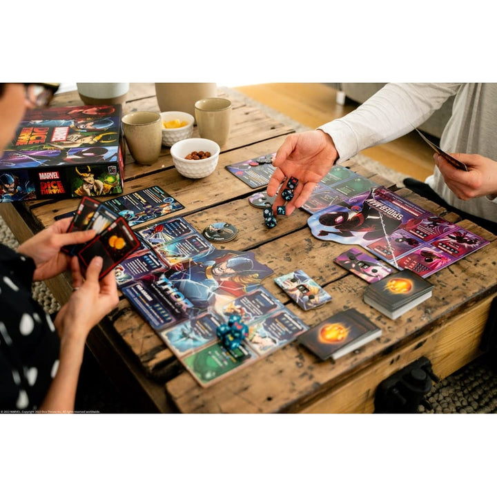 Juego De Mesa Marvel Dice Throne 4 Héroes Thor Loki Spiderman Scarlet Witch - Imagen 2