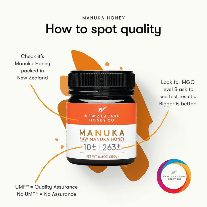 Miel De Manuka Mgo 263 Umf 10 New Zealand Honey Energía Y Bienestar - Imagen 6