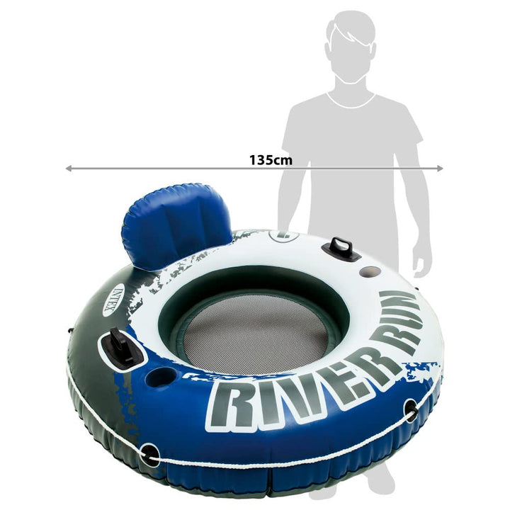 Intex River Run II Flotador Inflable Para 2 Personas Con Enfriador Y Portavasos - Imagen 3