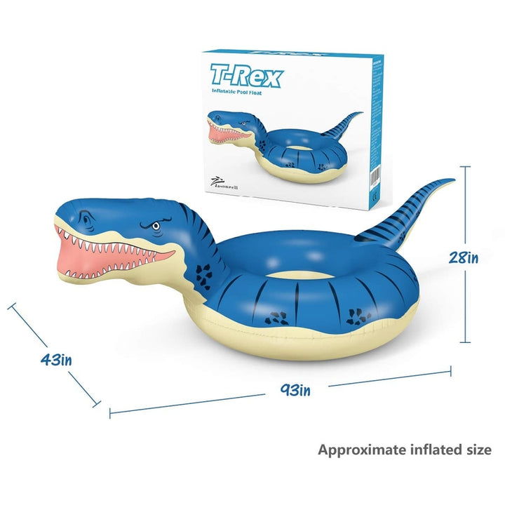 Flotador Inflable Dinosaurio T-Rex Jasonwell para Niños y Adultos Piscina Playa - Imagen 2