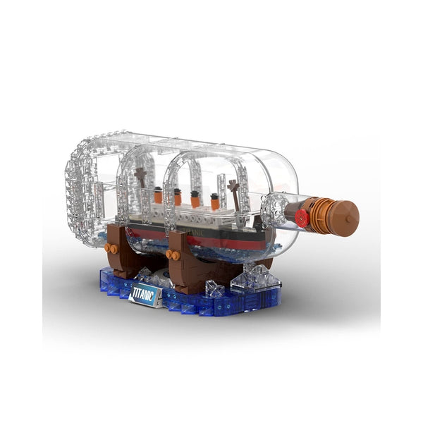 Titanic En Botella 878 Piezas Juego De Bloques Coleccionable Juguete Educativo - Imagen 1