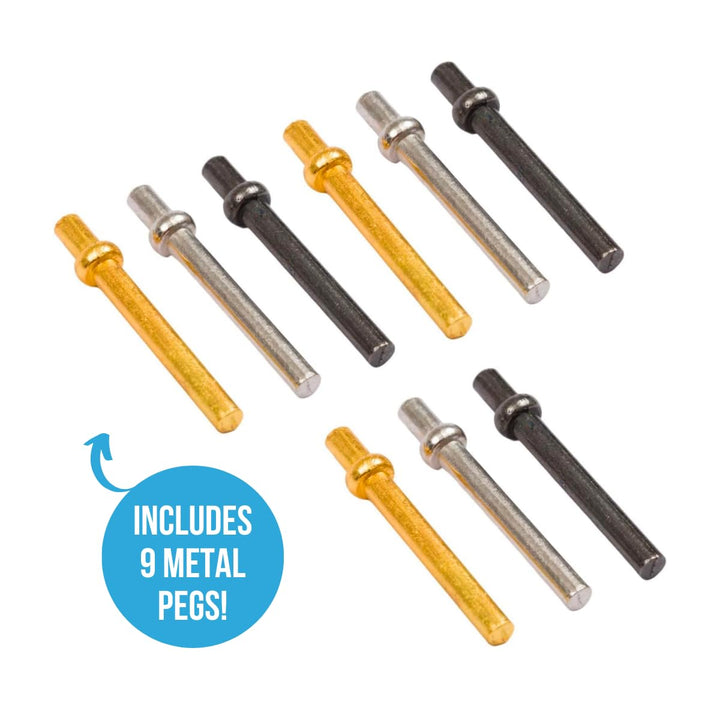 Juego De Mesa Cribbage De Madera Plegable Con Clavijas Y Baraja Regal Games - Imagen 2