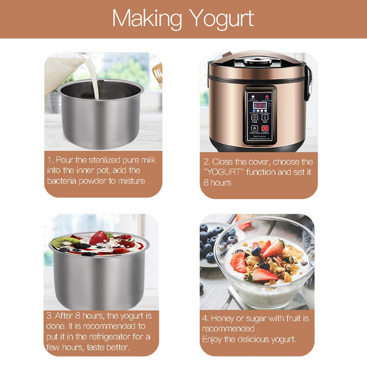 Fermentador De Ajo Negro Multifuncional 6L MLGB Para Hogar - Imagen 7