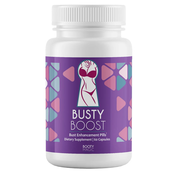 Píldoras Busty Boost Aumento De Busto Natural 60 Cápsulas Fenogreco Y Maca - Imagen 1