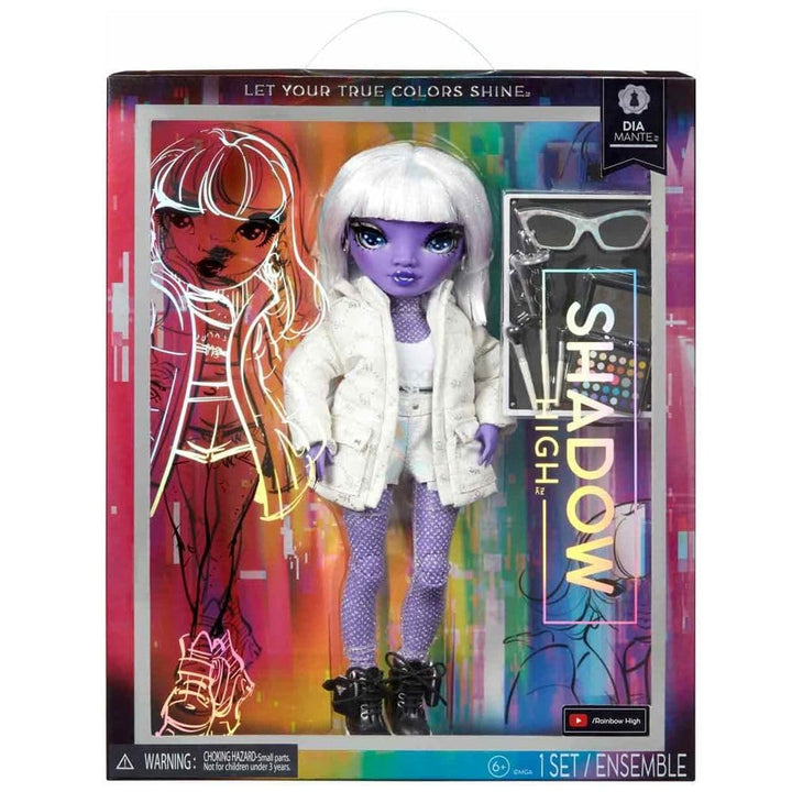 Muñeca Rainbow High Shadow High Día Mante Morada con Accesorios para Niños - Imagen 6
