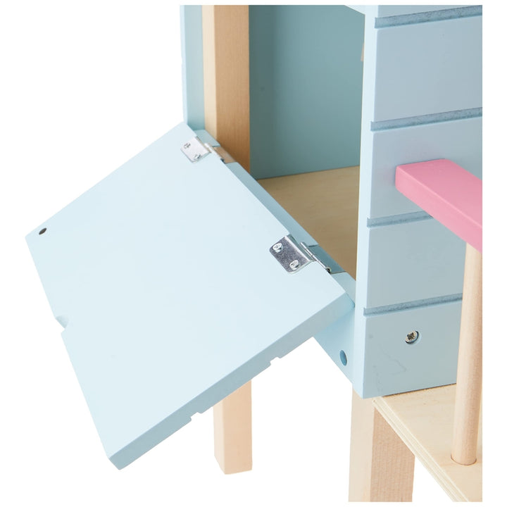 Casa De Árbol De Madera Para Muñecas Lottie Con Columpio Y Tobogán - Imagen 4