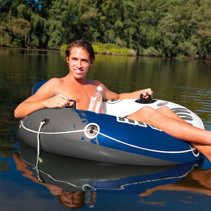 Intex River Run II Flotador Inflable Para 2 Personas Con Enfriador Y Portavasos - Imagen 2