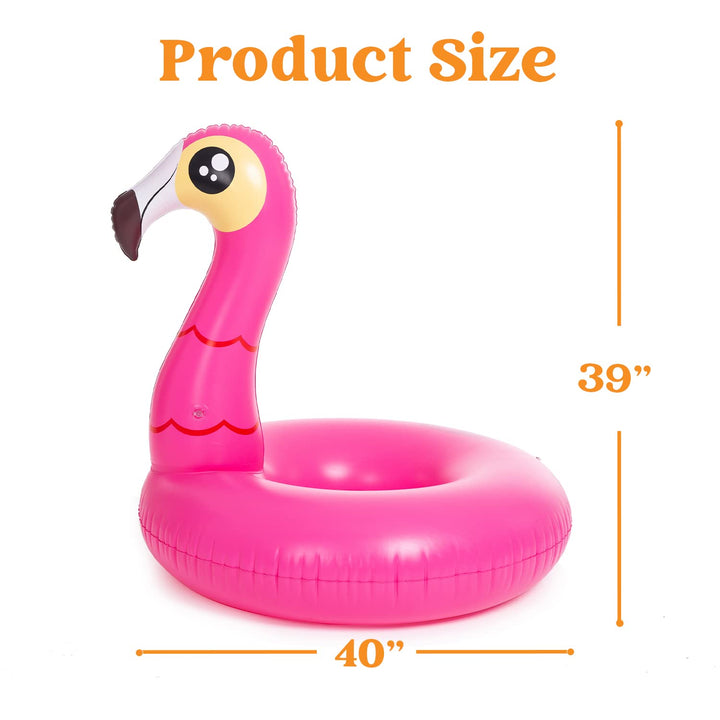 Flotador Inflable Para Piscina JOYIN Con Flamenco Y Unicornio 40 Pulgadas - Imagen 5