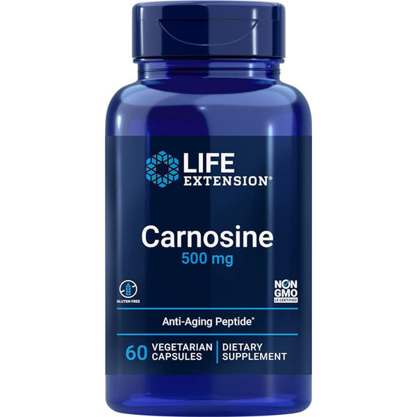 Suplemento Life Extension Carnosina 500 mg