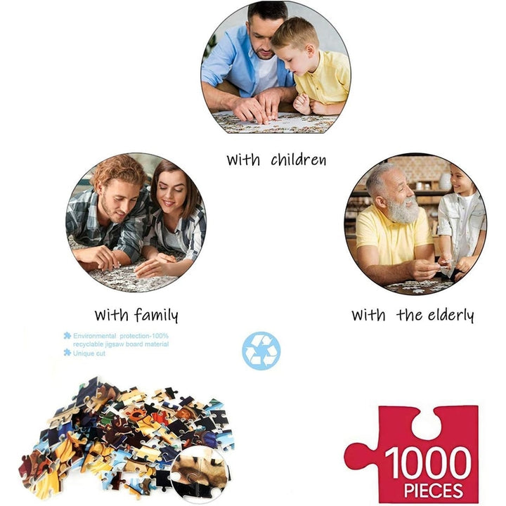 Rompecabezas Horóscopo Zodiaco 1000 Piezas Diseño Redondo Relajante Y Decorativo - Imagen 5