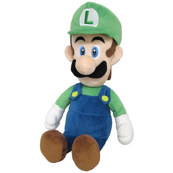 Peluche Mediano Luigi 15 Pulgadas Super Mario Colección All Star Multicolor - Imagen 1